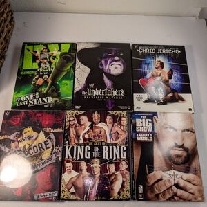 Wrestling DVDs. Lot of 9 like New